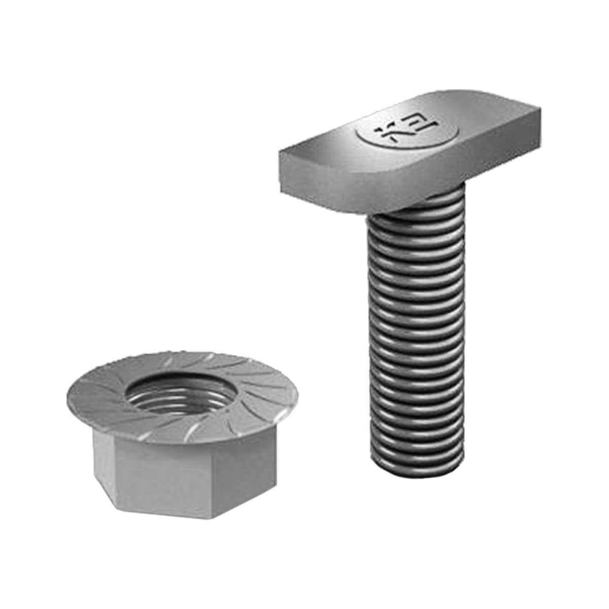K2 cap screw + nut
